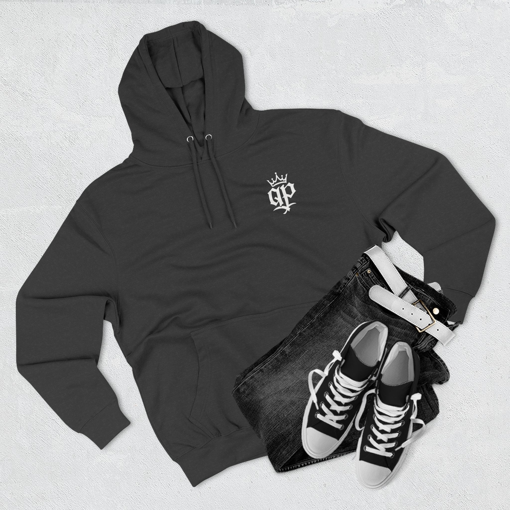 QPrive Elegance Three-Panel Fleece Hoodie