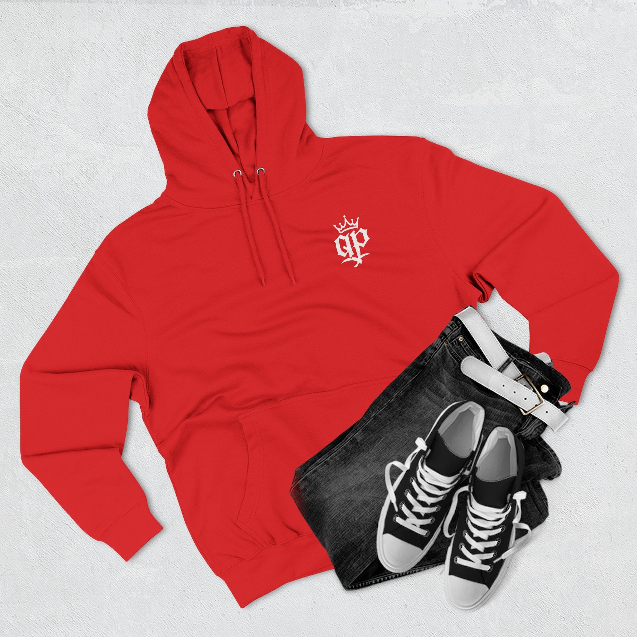 QPrive Elegance Three-Panel Fleece Hoodie