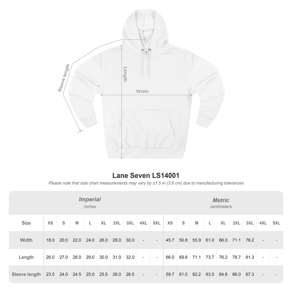 QPrive Elegance Three-Panel Fleece Hoodie