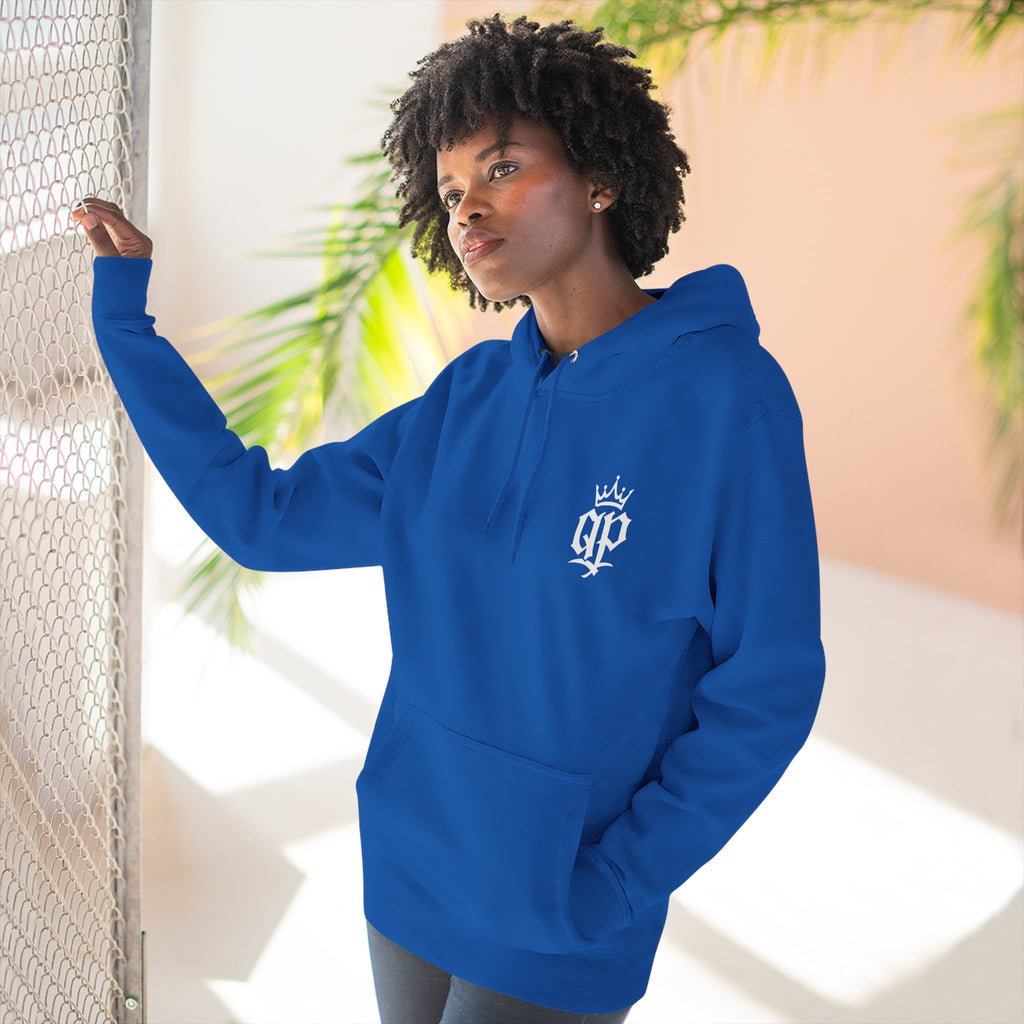 QPrive Elegance Three-Panel Fleece Hoodie