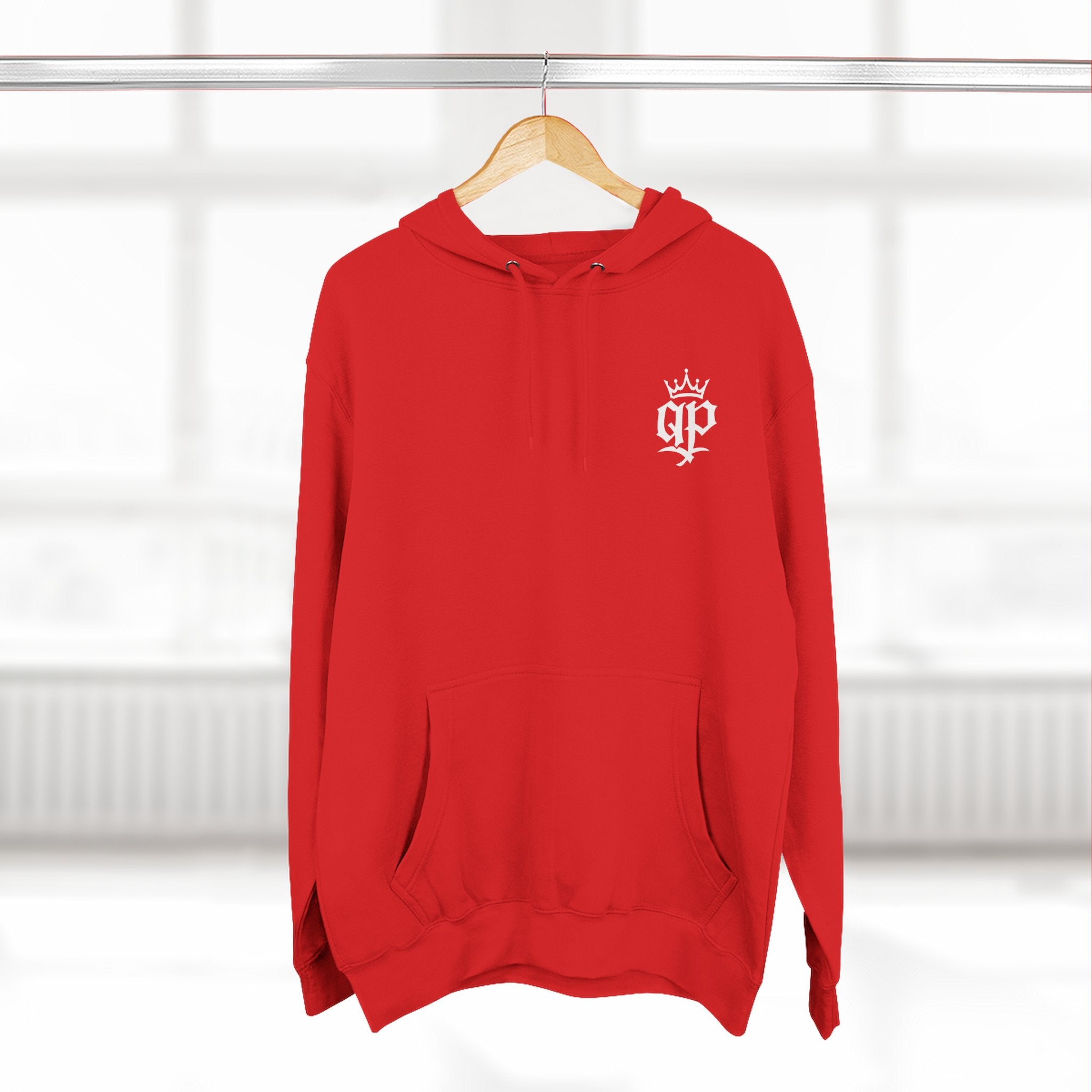 QPrive Elegance Three-Panel Fleece Hoodie