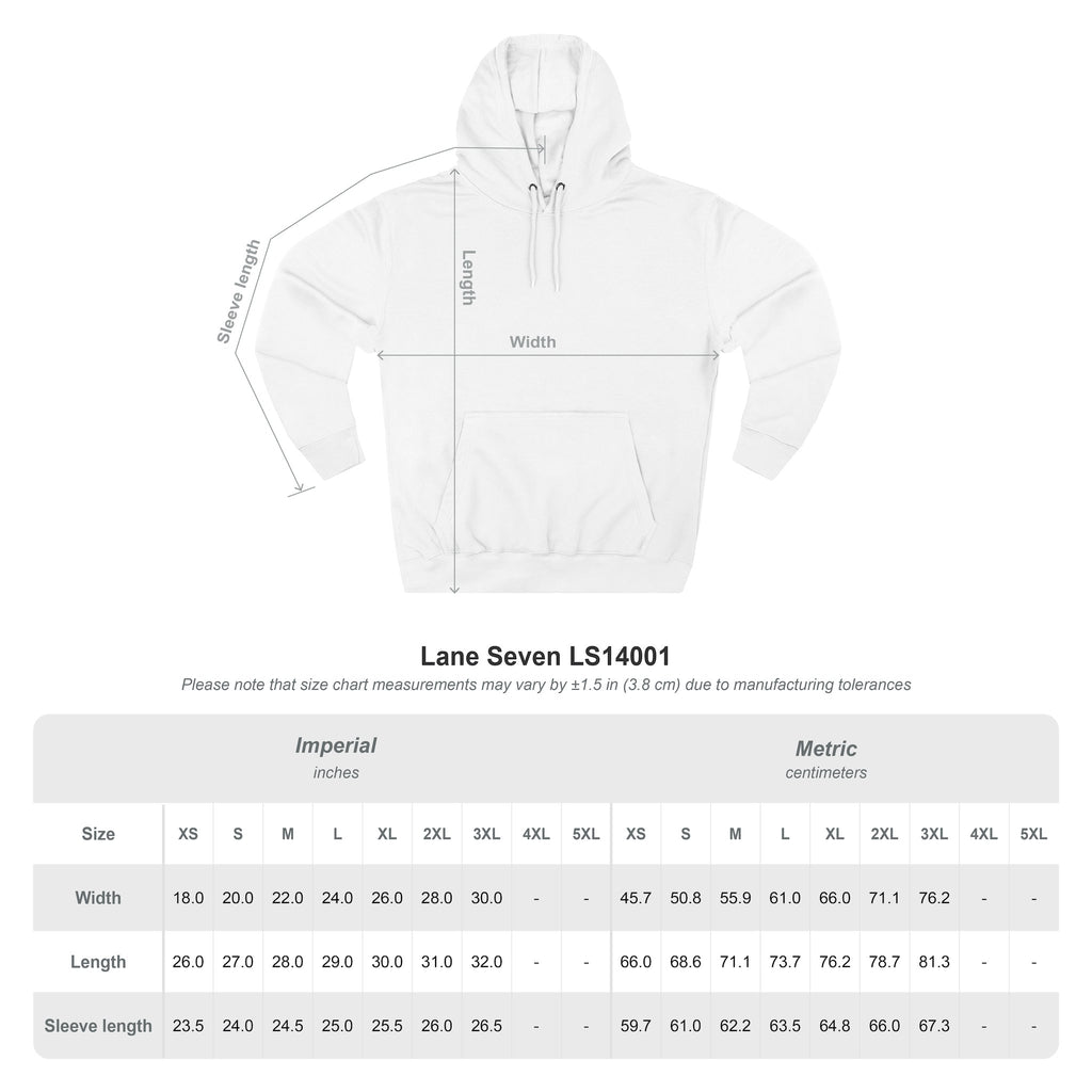 QPrive Elegance Three-Panel Fleece Hoodie