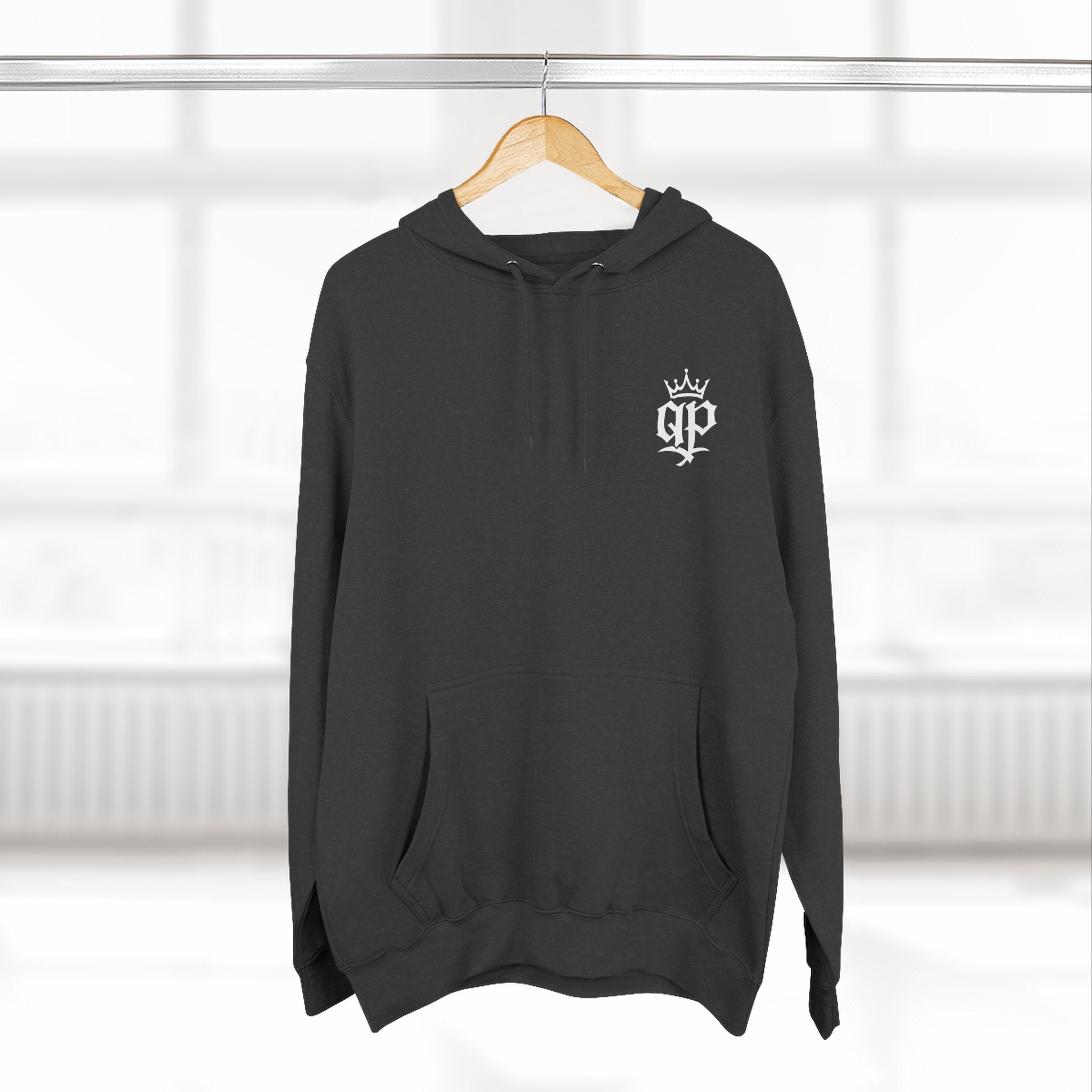 QPrive Elegance Three-Panel Fleece Hoodie
