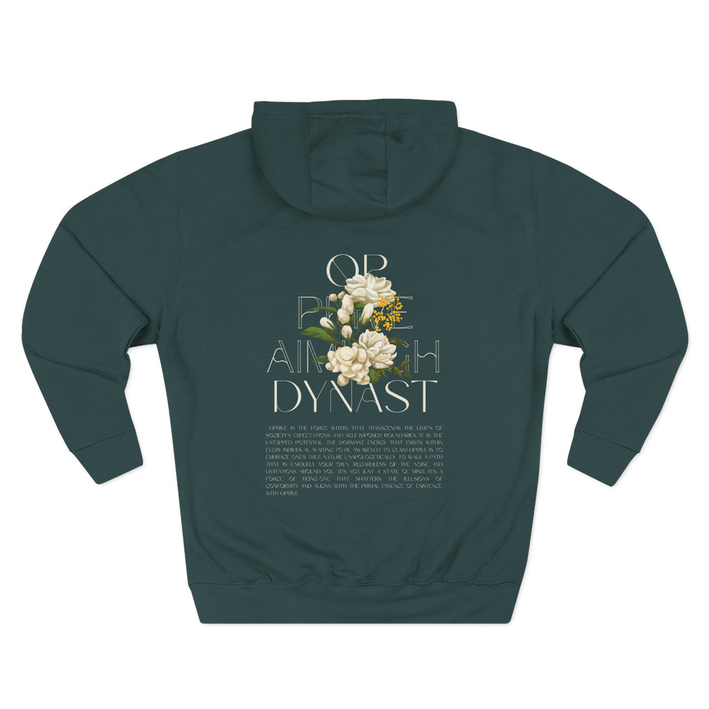 QPrive Elegance Three-Panel Fleece Hoodie