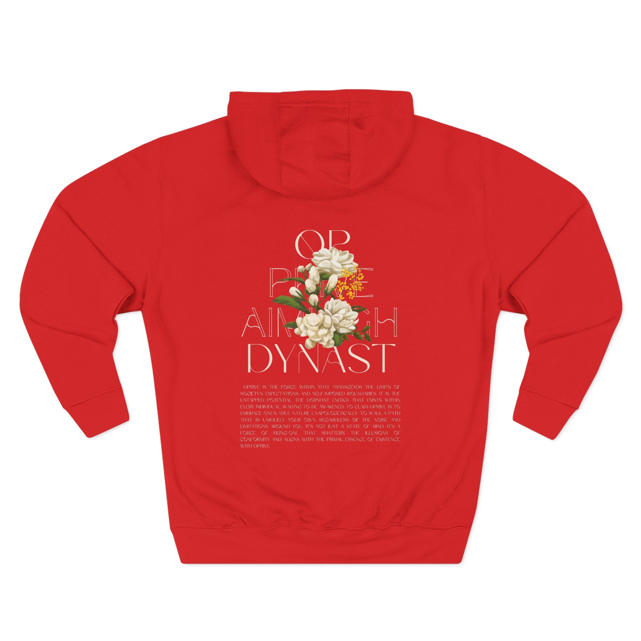 QPrive Elegance Three-Panel Fleece Hoodie