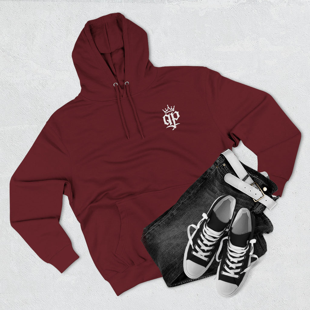QPrive Elegance Three-Panel Fleece Hoodie