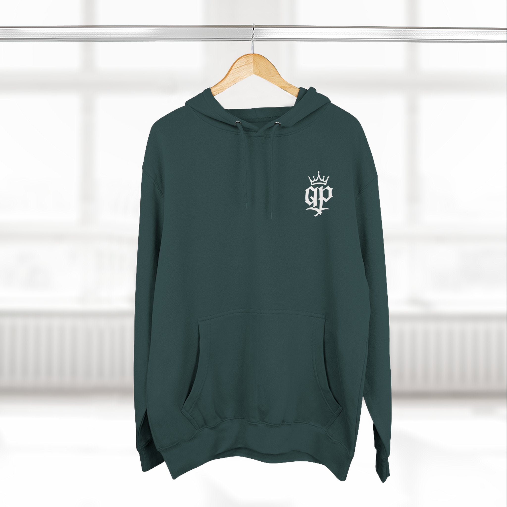 QPrive Elegance Three-Panel Fleece Hoodie