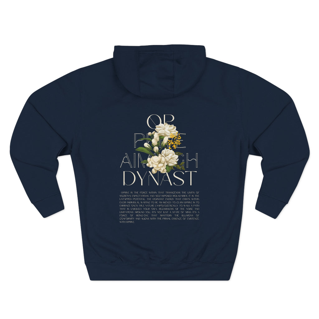 QPrive Elegance Three-Panel Fleece Hoodie