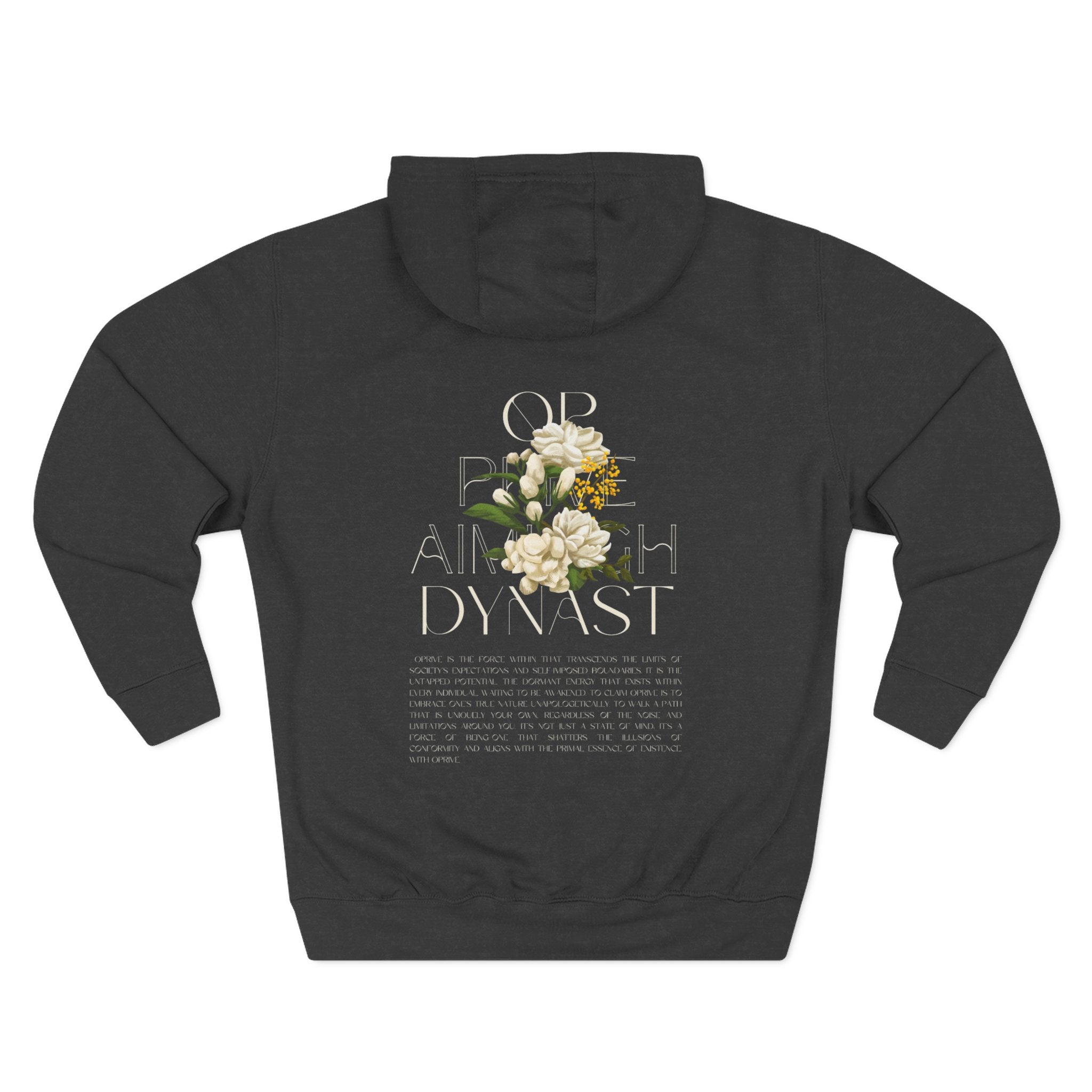 QPrive Elegance Three-Panel Fleece Hoodie