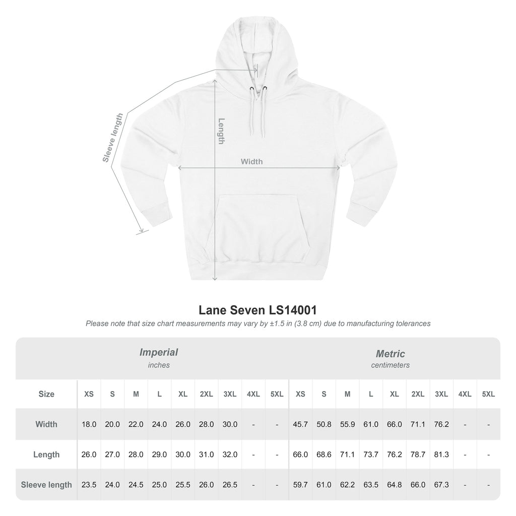 QPrive Elegance Three-Panel Fleece Hoodie