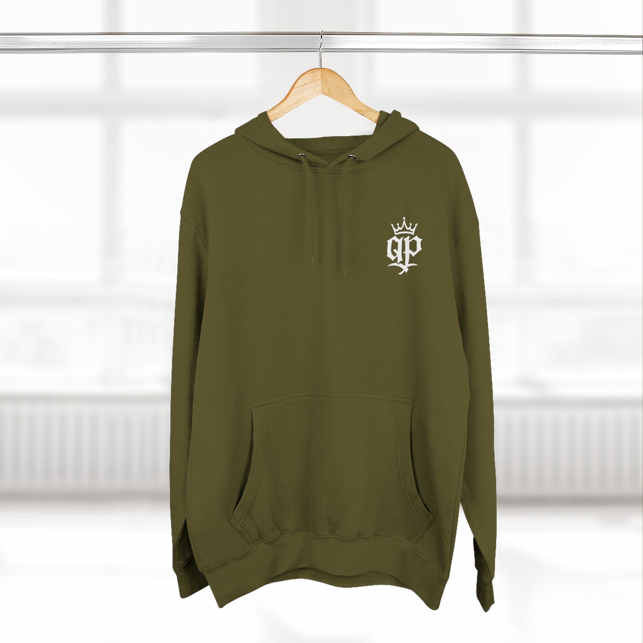 QPrive Elegance Three-Panel Fleece Hoodie