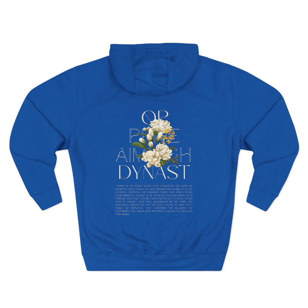 QPrive Elegance Three-Panel Fleece Hoodie