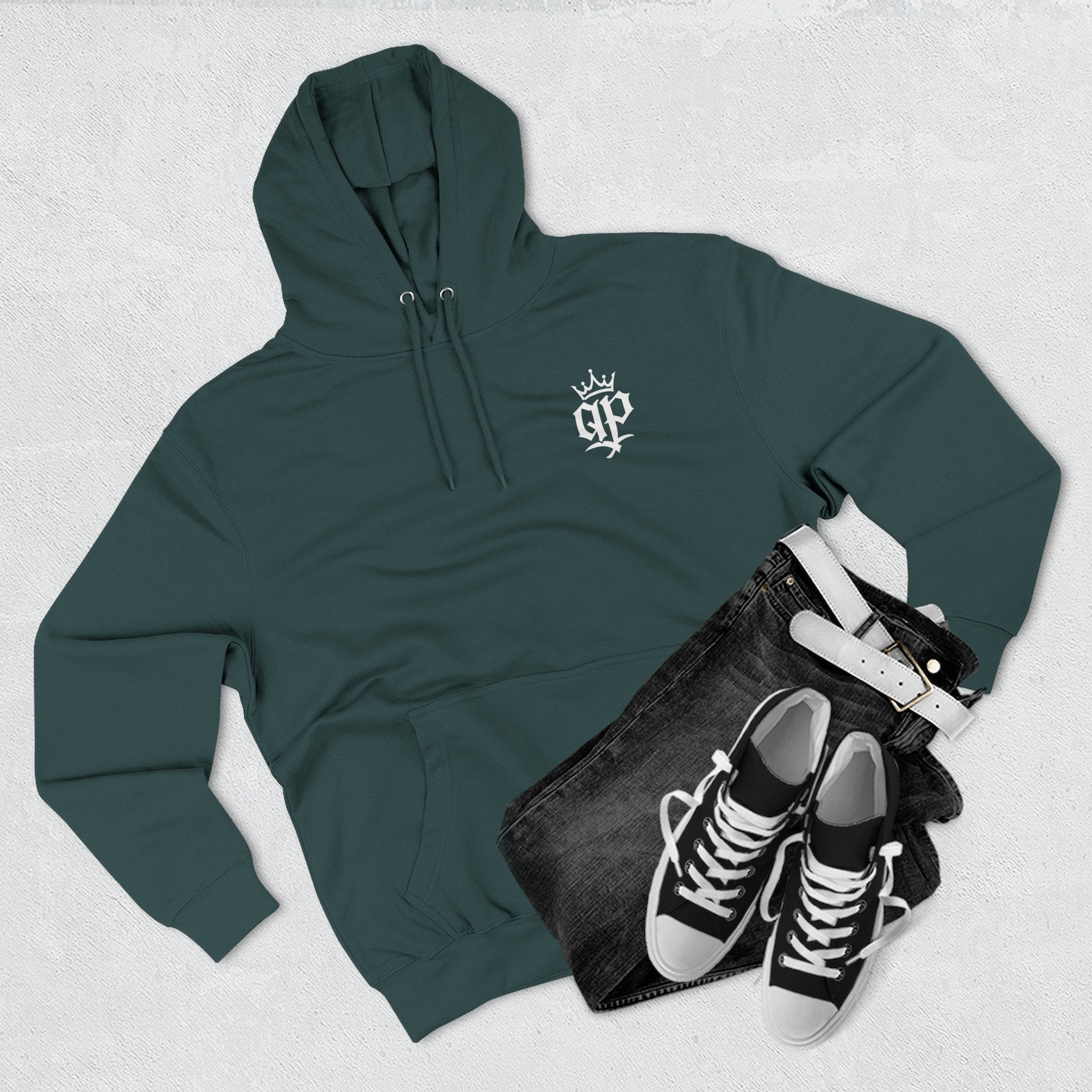 QPrive Elegance Three-Panel Fleece Hoodie