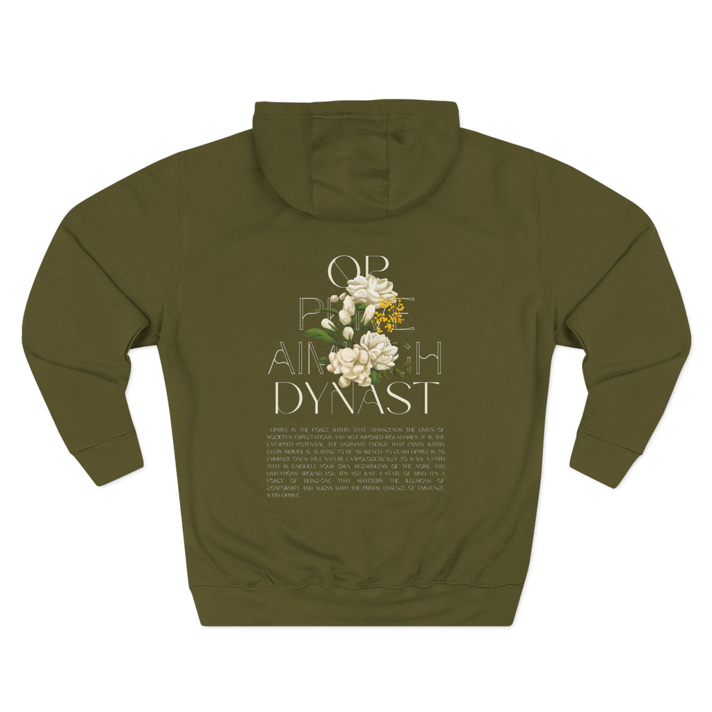 QPrive Elegance Three-Panel Fleece Hoodie